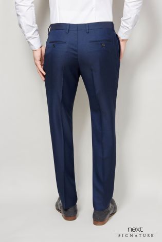 Blue Signature Suit: Trousers